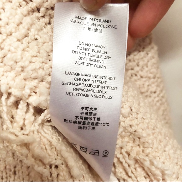 IRO Shavani Fringe Trim Blazer Jacket Neutral Pink - Picture 7 of 7